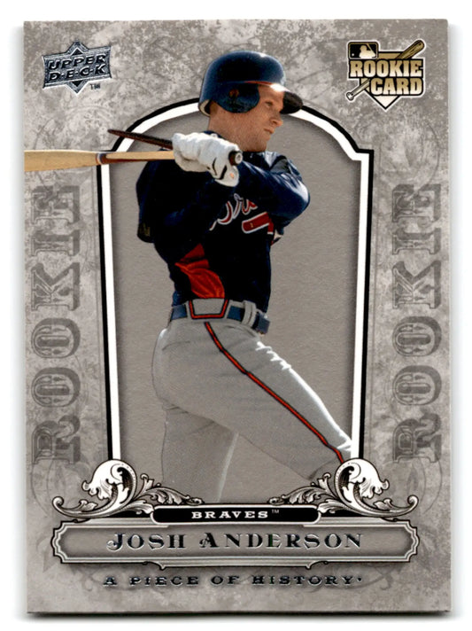 Upper Deck Baseball trading card featuring Josh Anderson of the Atlanta Braves