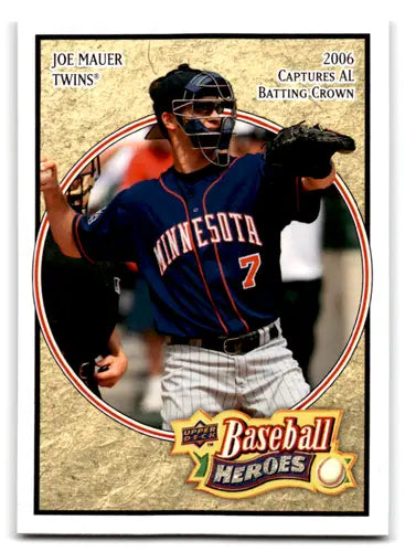 2008 Upper Deck Baseball Heroes #101 Joe Mauer NM-MT Twins ID:71337 - Trading Card