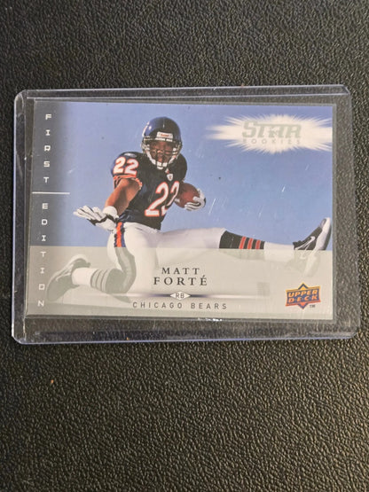 Matt Forte Chicago Bears football trading card from 2008 Upper Deck First Edition