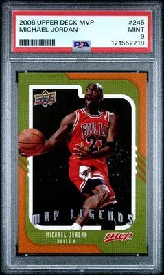 2008 Upper Deck MVP Michael Jordan #245 Basketball PSA 9