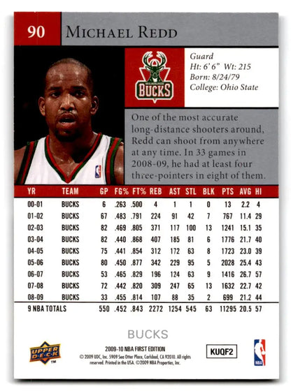 2009-10 Upper Deck First Edition #90 Michael Redd - Trading Cards