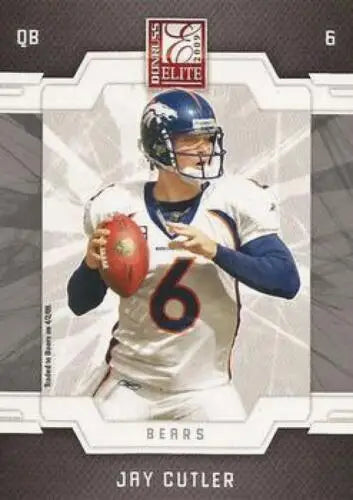 Jay Cutler football card 2009 Donruss Elite with original gloss showcasing Bears ID:4666