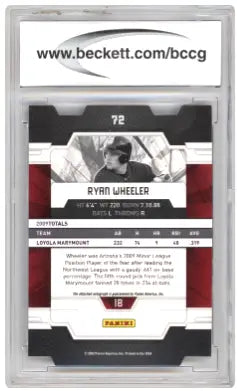 2009 Donruss Elite Extra Signature Aspirations Ryan Wheeler #72 075/100 BCCG 10