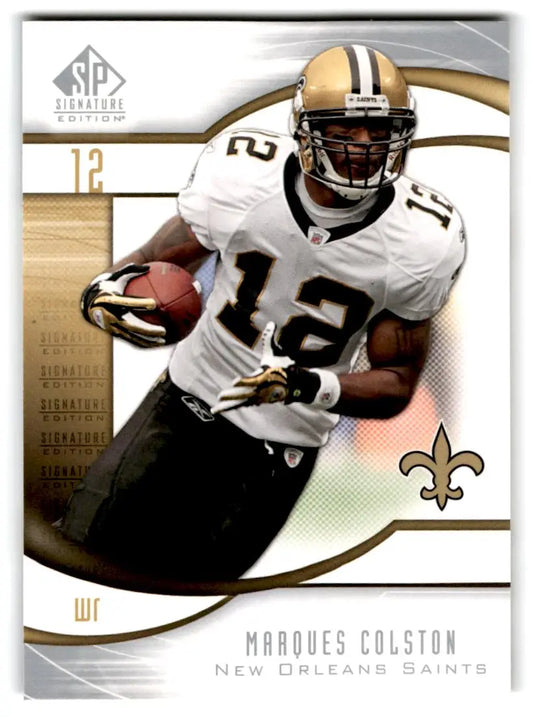 2009 SP Signature #38 Marques Colston - Trading Cards