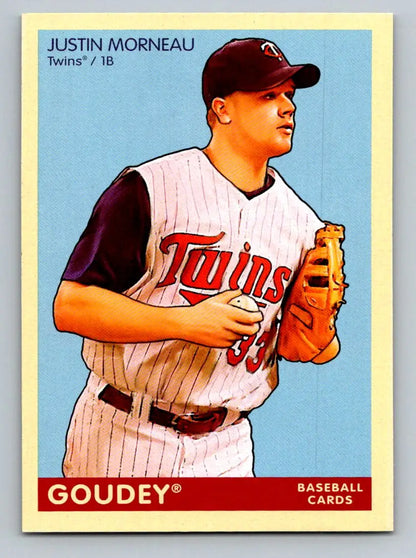 Justin Morneau 2009 Upper Deck Goudey #119 baseball card Minnesota Twins collectible