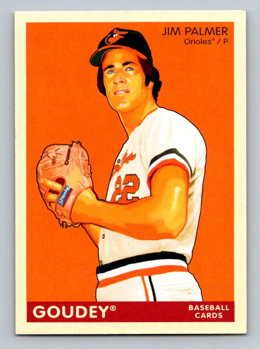 2009 Upper Deck Goudey #212 Jim Palmer baseball card featuring Baltimore Orioles legend