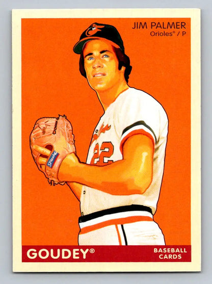 2009 Upper Deck Goudey #212 Jim Palmer baseball card featuring Baltimore Orioles legend