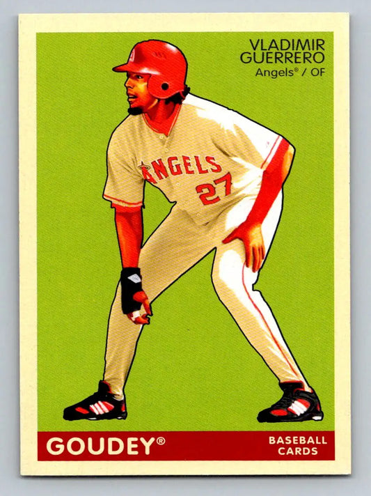 2009 Upper Deck Goudey #89 Vladimir Guerrero Los Angeles Angels baseball card display