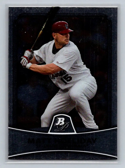 Matt Holliday 2010 Bowman Platinum baseball card for St. Louis Cardinals fans