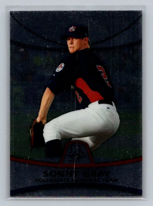 Baseball card of Sonny Gray, 2010 Bowman Platinum #PP37, Oregon Ducks pitcher