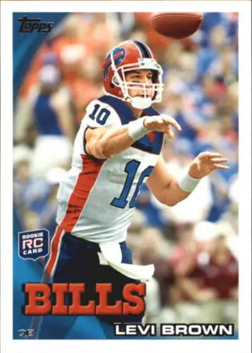 2010 Topps #149 Levi Brown NM-MT RC Rookie Bills with original gloss quality
