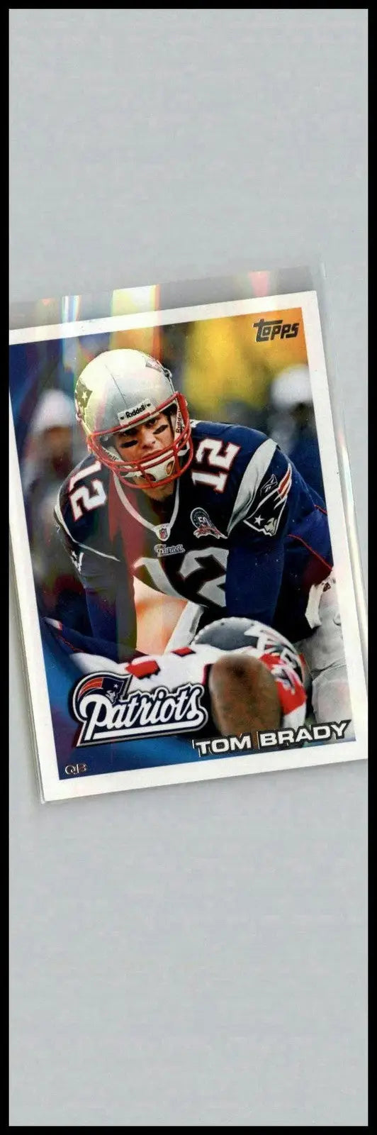 Tom Brady NFL trading card from 2010 Topps #30 showcasing a Tom Brady football card