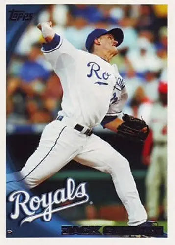 Baseball card featuring Zack Greinke 50a Zack Greinke NM-MT Royals 2010 Topps