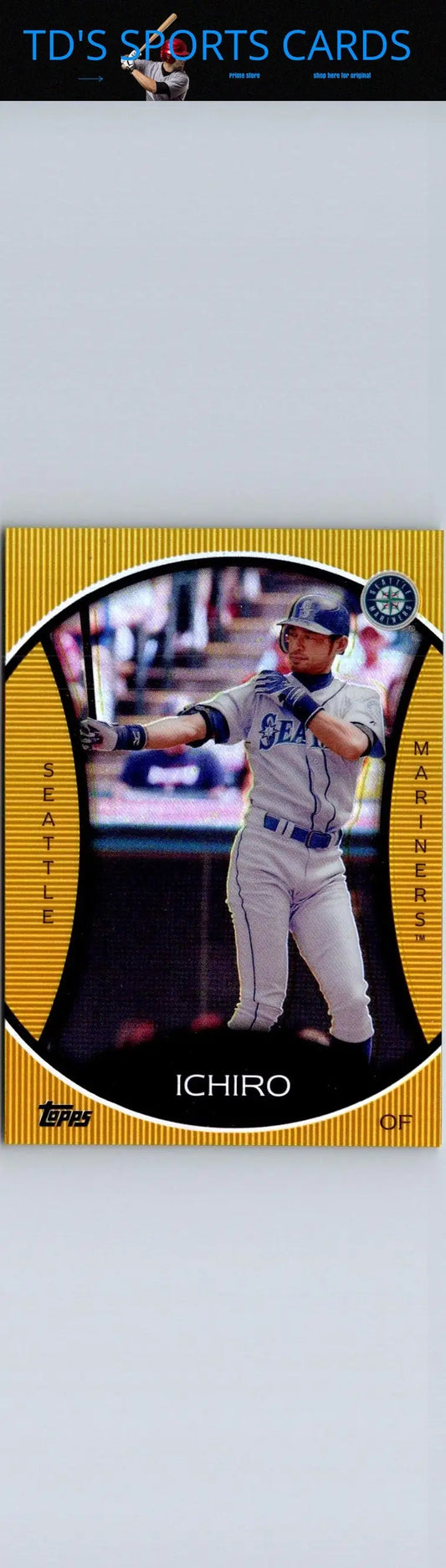 Ichiro Suzuki baseball card from 2010 Topps Legends Gold Chrome set gC3 Ichiro Suzuki