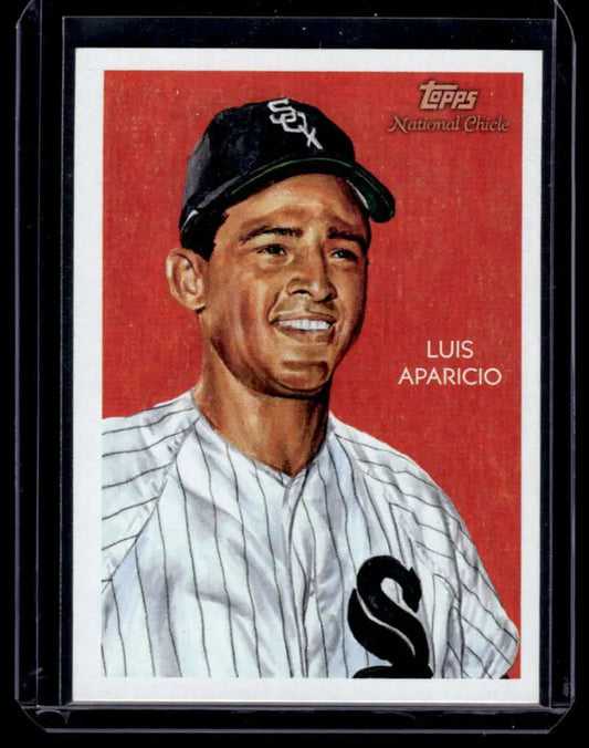 Baseball card of Luis Aparicio from 2010 Topps National Chicle for White Sox fans