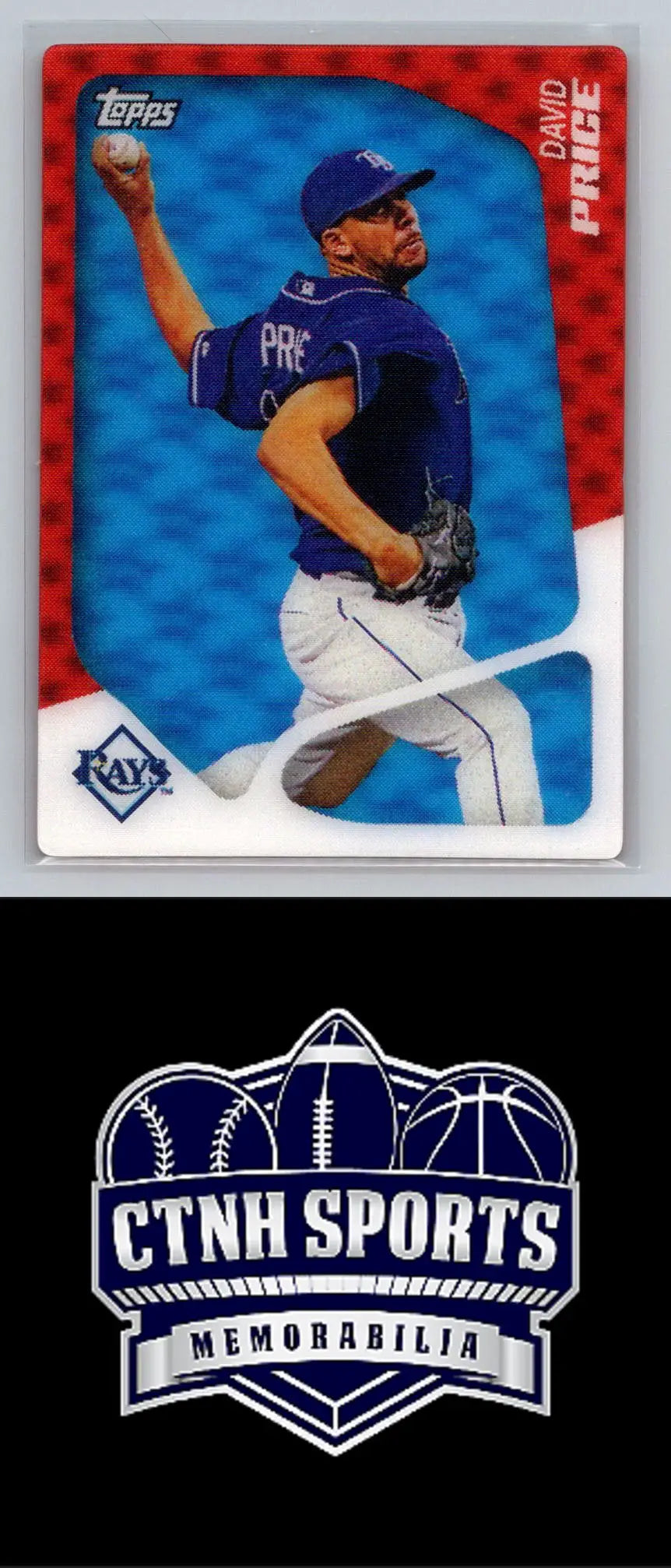 2010 Topps #T4 David Price baseball card featuring the Tampa Bay Rays