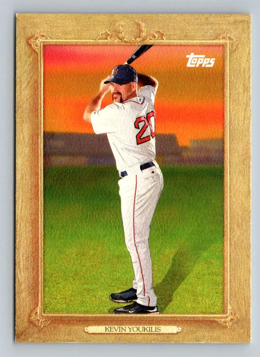 Kevin Youkilis 2010 Topps Turkey Red TR14 baseball card for Boston Red Sox fans