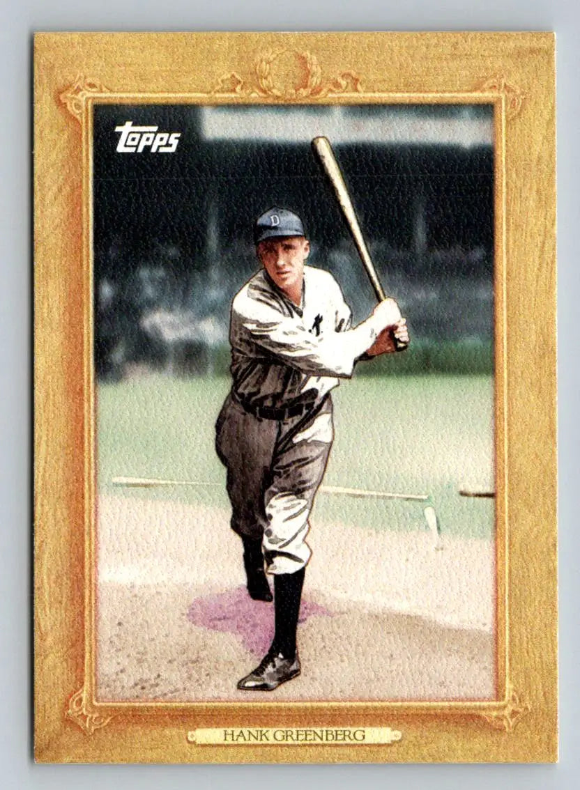 Hank Greenberg baseball card from 2010 Topps TR15 Turkey Red Detroit Tigers collection