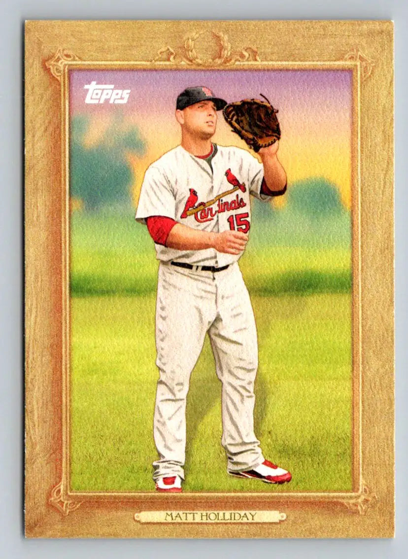Matt Holliday Turkey Red baseball card from the 2010 Topps TR36 St. Louis Cardinals series