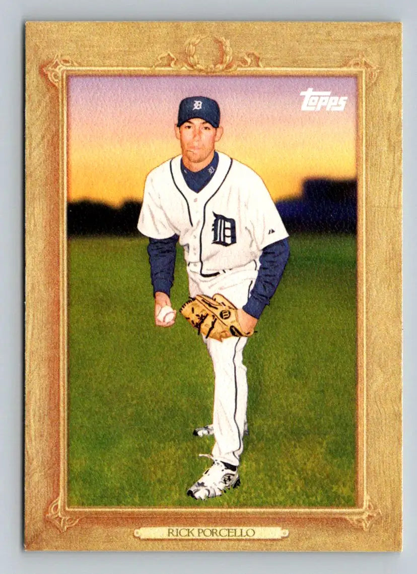 Rick Porcello Turkey Red baseball card 2010 Topps TR38 Detroit Tigers collectible item