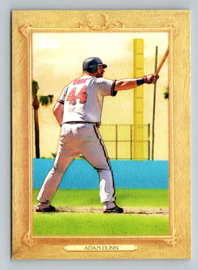 2010 Topps Turkey Red TR52 Adam Dunn baseball card featuring the Washington Nationals
