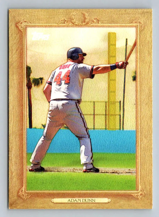 Adam Dunn 2010 Topps TR52 Turkey Red baseball card featuring Washington Nationals star