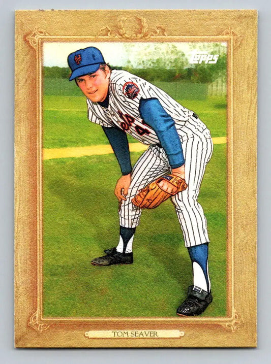 Framed Tom Seaver Turkey Red card, 2010 Topps #TR74 New York Mets collectible