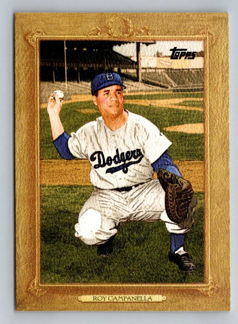 2010 Topps Update TR106 Roy Campanella Turkey Red baseball card featuring Brooklyn Dodgers