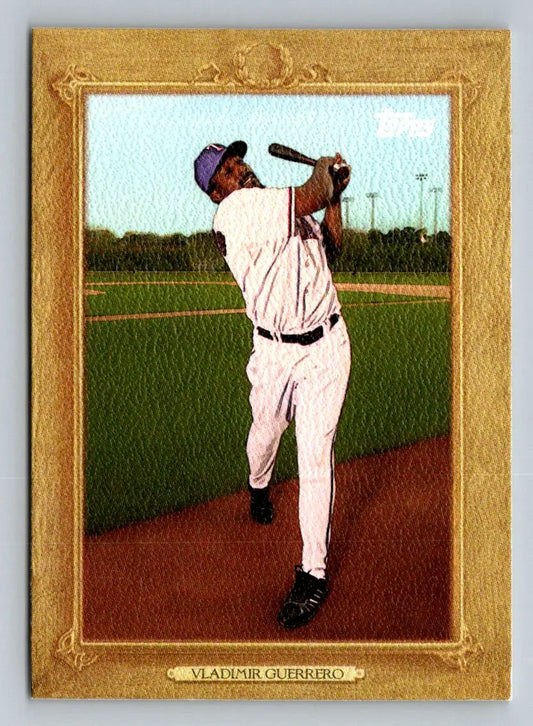 Vladimir Guerrero Turkey Red card from 2010 Topps Update TR130 featuring Texas Rangers