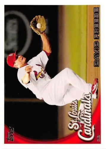 David Freese baseball card 2010 Topps Update #US-298 with original gloss features