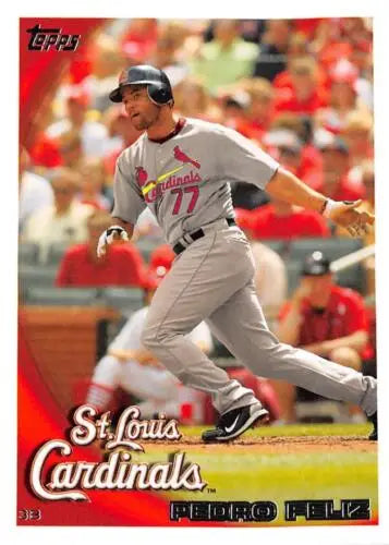 2010 Topps Update US-302 Pedro Feliz Baseball Card with original gloss for Cardinals fans