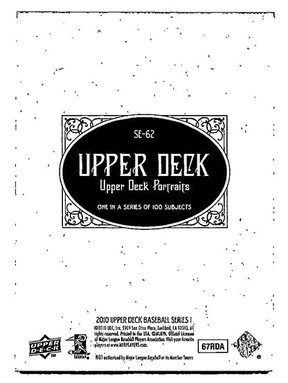 2010 Upper Deck Portraits Jack Cust #SE-62 Oakland Athletics Baseball Card - Baseball Card