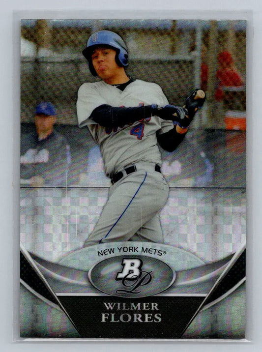 Wilmer Flores 2011 Bowman Platinum BPP44 Prospects X-Fractors New York Mets card
