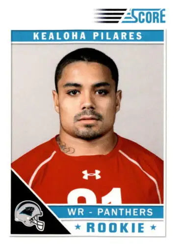 Kealoha Pilares rookie football card 2011 Panini Score original gloss NM-MT RC Panthers