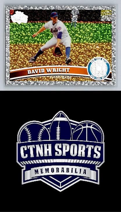 Sparkly 2011 Topps #15 David Wright Diamond Anniversary baseball card for New York Mets