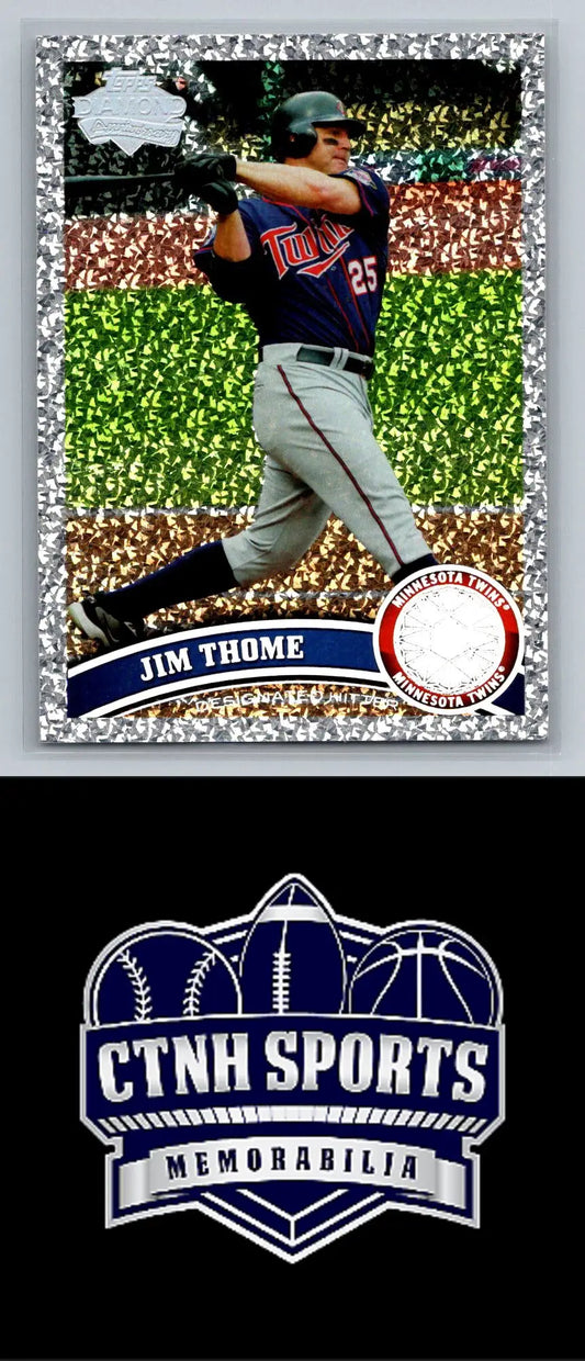 Jim Thome Diamond Anniversary baseball card from 2011 Topps #253 Minnesota Twins
