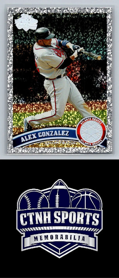 Alex Gonzalez Diamond Anniversary baseball card from 2011 Topps #310 Atlanta Braves