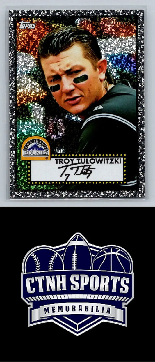 Troy Tulowitzki Black Diamond baseball card from 2011 Topps #33 Colorado Rockies