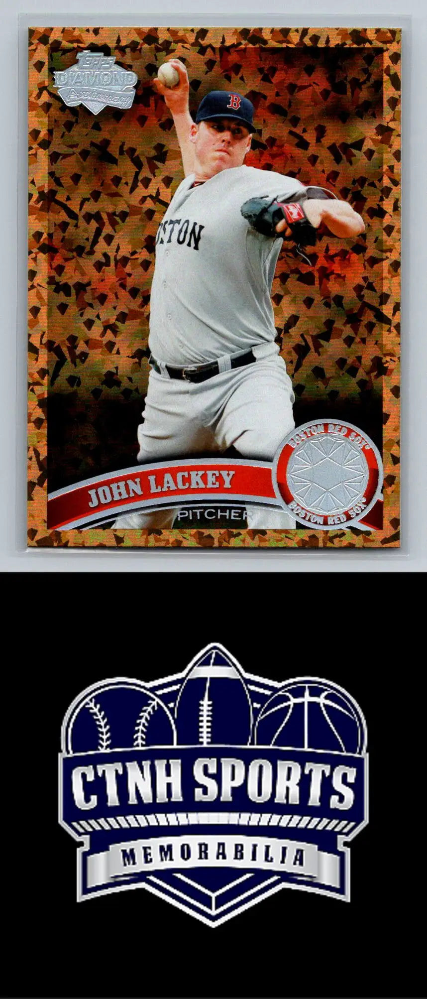 John Lackey baseball card from 2011 Topps Cognac Diamond Anniversary series