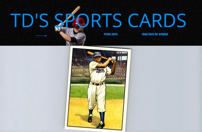 Sports cards website featuring 2011 Topps Jackie Robinson CMG Reprints card