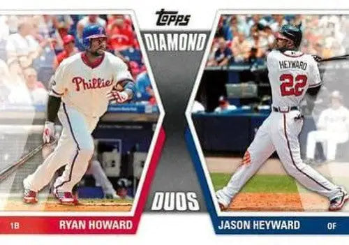 2011 Topps Diamond Duos Series 1 #DD-HH Ryan Howard/Jason Heyward NM-MT - Trading Cards