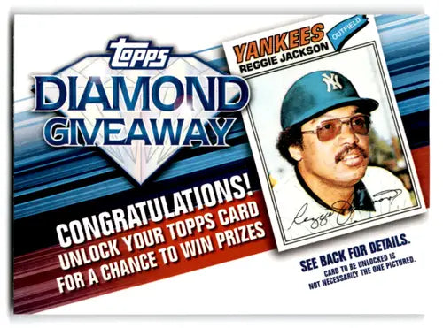 2011 Topps Diamond Giveaway #TDG-3 Reggie Jackson NM-MT Yankees ID:72209 - Trading Cards