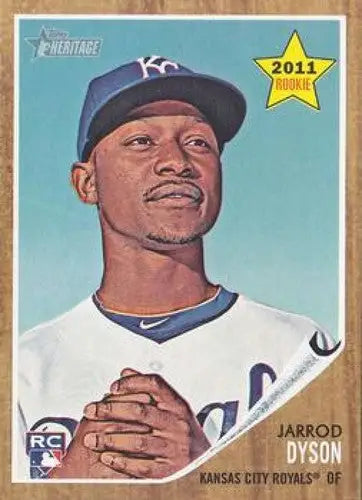2011 Topps Heritage #414 Jarrod Dyson NM-MT RC Rookie Royals ID:70860 - Trading Card
