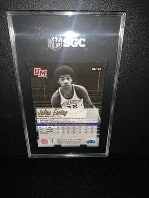 SGC-graded Julius Erving Ultra Platinum Medallion basketball card from Fleer Retro series