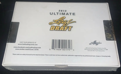 Sealed 2012 Leaf Ultimate Draft Football Hobby Box with 3 Autographs per box