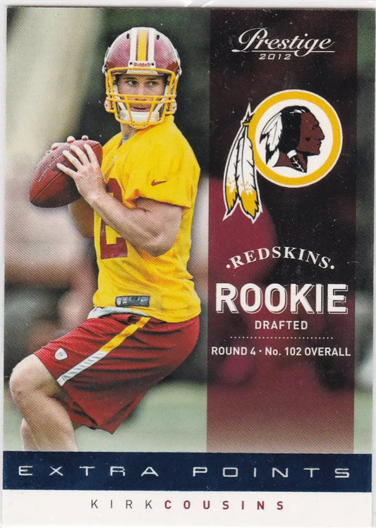 2012 Panini Prestige #235 Kirk Cousins Rc 424/999 Washington Redskins