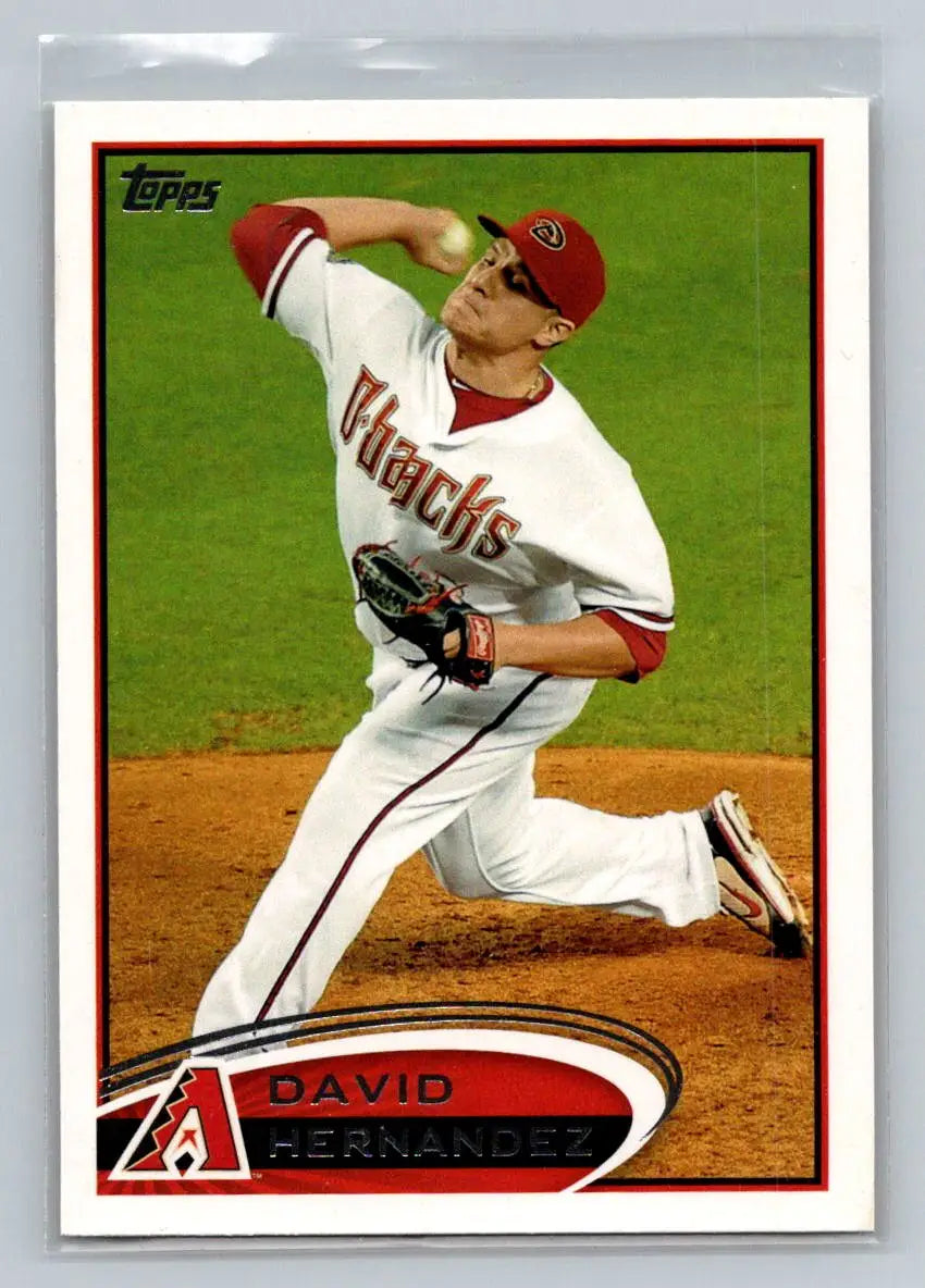 Baseball card of David Hernandez from 2012 Topps #101a Arizona Diamondbacks