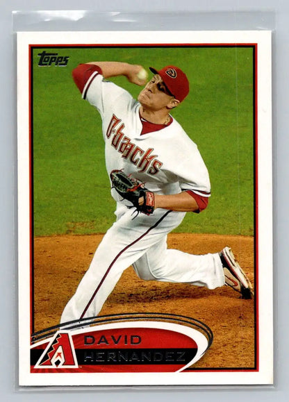 Baseball card of David Hernandez from 2012 Topps #101a Arizona Diamondbacks