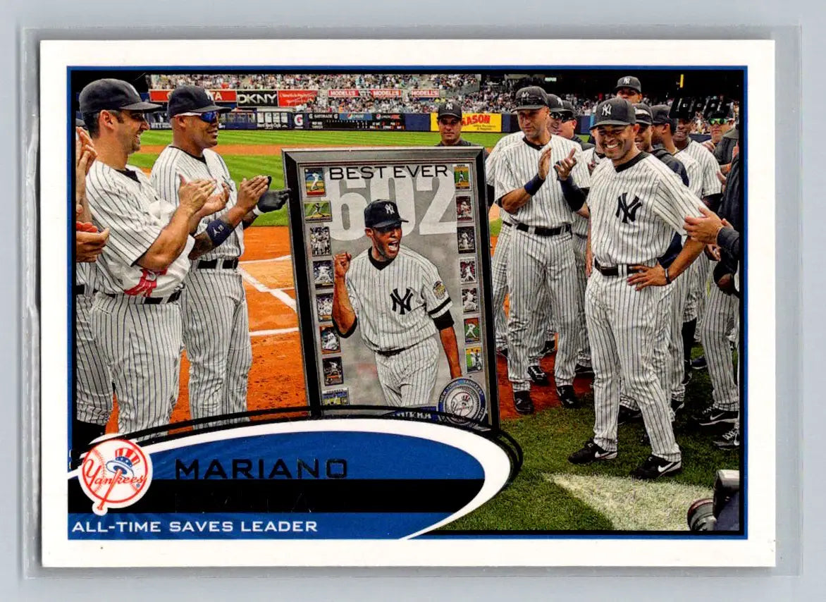2012 Topps #109 Mariano Rivera New York Yankees trading card collectible item
