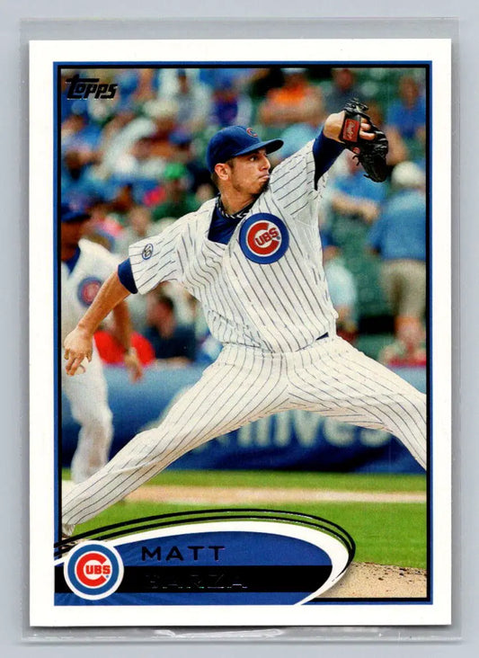2012 Topps #114a Matt Garza Chicago Cubs baseball card for collectors and fans